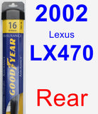 Rear Wiper Blade for 2002 Lexus LX470 - Assurance