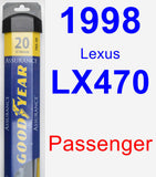 Passenger Wiper Blade for 1998 Lexus LX470 - Assurance