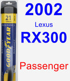 Passenger Wiper Blade for 2002 Lexus RX300 - Assurance