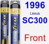 Front Wiper Blade Pack for 1996 Lexus SC300 - Assurance