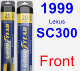 Front Wiper Blade Pack for 1999 Lexus SC300 - Assurance