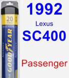 Passenger Wiper Blade for 1992 Lexus SC400 - Assurance