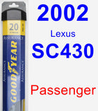 Passenger Wiper Blade for 2002 Lexus SC430 - Assurance