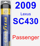 Passenger Wiper Blade for 2009 Lexus SC430 - Assurance