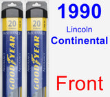 Front Wiper Blade Pack for 1990 Lincoln Continental - Assurance