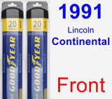 Front Wiper Blade Pack for 1991 Lincoln Continental - Assurance