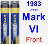 Front Wiper Blade Pack for 1983 Lincoln Mark VI - Assurance