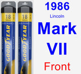 Front Wiper Blade Pack for 1986 Lincoln Mark VII - Assurance