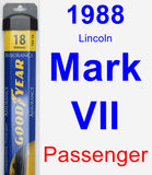 Passenger Wiper Blade for 1988 Lincoln Mark VII - Assurance