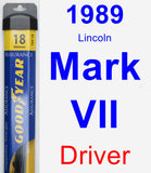 Driver Wiper Blade for 1989 Lincoln Mark VII - Assurance