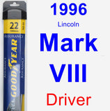 Driver Wiper Blade for 1996 Lincoln Mark VIII - Assurance