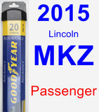 Passenger Wiper Blade for 2015 Lincoln MKZ - Assurance