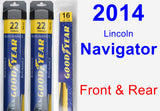 Front & Rear Wiper Blade Pack for 2014 Lincoln Navigator - Assurance