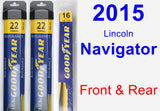 Front & Rear Wiper Blade Pack for 2015 Lincoln Navigator - Assurance