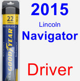 Driver Wiper Blade for 2015 Lincoln Navigator - Assurance