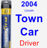 Driver Wiper Blade for 2004 Lincoln Town Car - Assurance