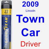 Driver Wiper Blade for 2009 Lincoln Town Car - Assurance