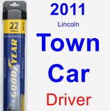 Driver Wiper Blade for 2011 Lincoln Town Car - Assurance