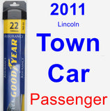 Passenger Wiper Blade for 2011 Lincoln Town Car - Assurance