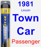 Passenger Wiper Blade for 1981 Lincoln Town Car - Assurance