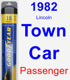 Passenger Wiper Blade for 1982 Lincoln Town Car - Assurance