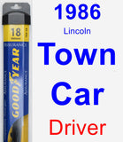 Driver Wiper Blade for 1986 Lincoln Town Car - Assurance