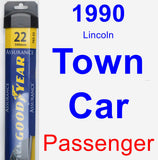 Passenger Wiper Blade for 1990 Lincoln Town Car - Assurance