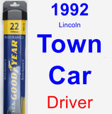 Driver Wiper Blade for 1992 Lincoln Town Car - Assurance