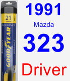 Driver Wiper Blade for 1991 Mazda 323 - Assurance