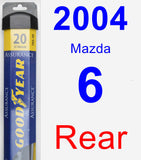 Rear Wiper Blade for 2004 Mazda 6 - Assurance
