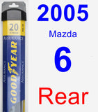 Rear Wiper Blade for 2005 Mazda 6 - Assurance