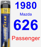 Passenger Wiper Blade for 1980 Mazda 626 - Assurance