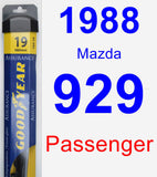 Passenger Wiper Blade for 1988 Mazda 929 - Assurance