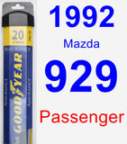 Passenger Wiper Blade for 1992 Mazda 929 - Assurance