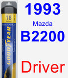 Driver Wiper Blade for 1993 Mazda B2200 - Assurance