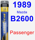 Passenger Wiper Blade for 1989 Mazda B2600 - Assurance