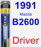 Driver Wiper Blade for 1991 Mazda B2600 - Assurance