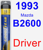 Driver Wiper Blade for 1993 Mazda B2600 - Assurance