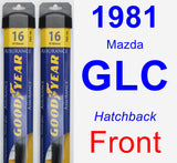 Front Wiper Blade Pack for 1981 Mazda GLC - Assurance