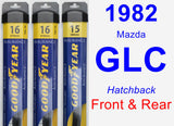 Front & Rear Wiper Blade Pack for 1982 Mazda GLC - Assurance