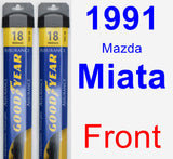 Front Wiper Blade Pack for 1991 Mazda Miata - Assurance