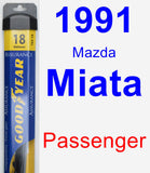 Passenger Wiper Blade for 1991 Mazda Miata - Assurance