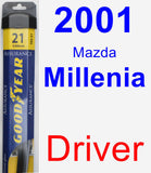 Driver Wiper Blade for 2001 Mazda Millenia - Assurance