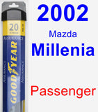 Passenger Wiper Blade for 2002 Mazda Millenia - Assurance