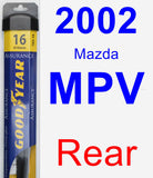 Rear Wiper Blade for 2002 Mazda MPV - Assurance