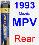 Rear Wiper Blade for 1993 Mazda MPV - Assurance