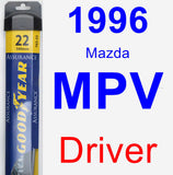 Driver Wiper Blade for 1996 Mazda MPV - Assurance