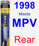 Rear Wiper Blade for 1998 Mazda MPV - Assurance