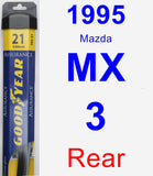Rear Wiper Blade for 1995 Mazda MX-3 - Assurance