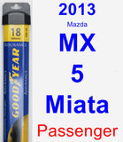 Passenger Wiper Blade for 2013 Mazda MX-5 Miata - Assurance